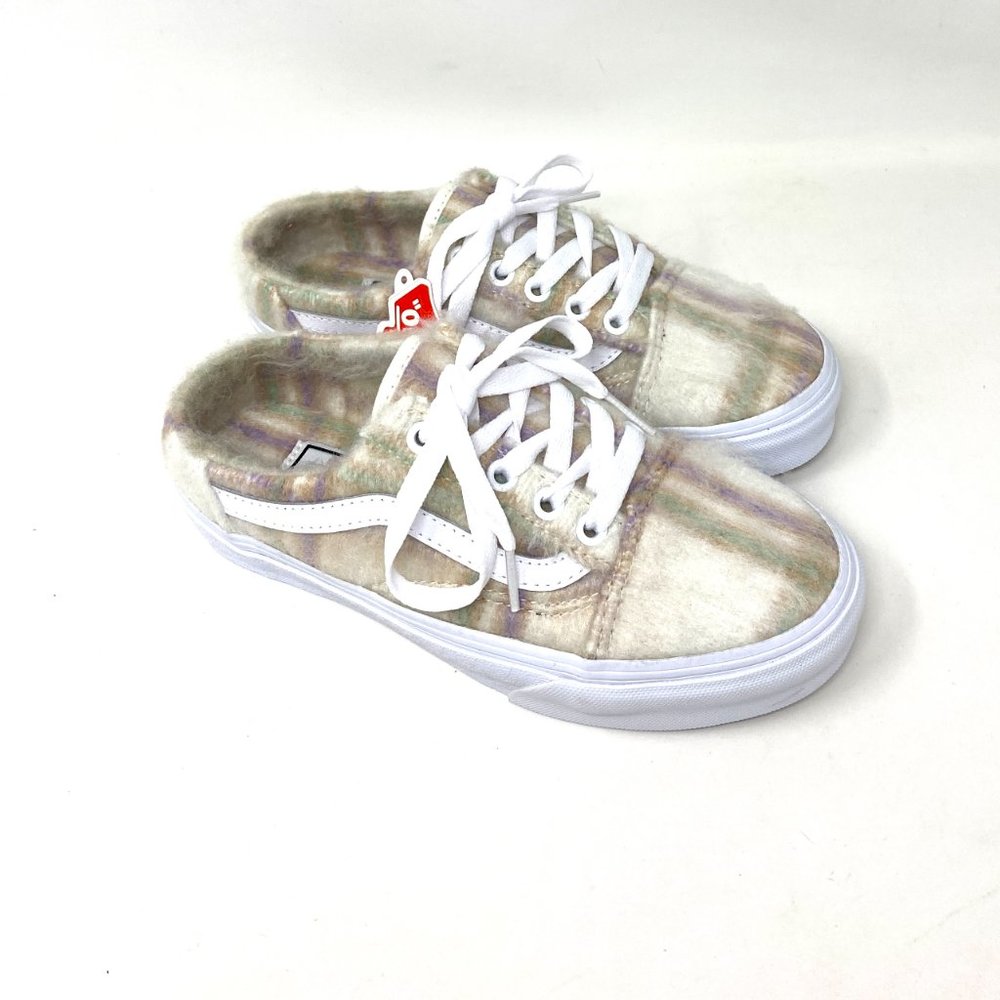 VANS Old Skool Mule Sneakers Soft Plaid Low Top Canvas Women's VN0A4P3Y98A - Picture 3 of 10